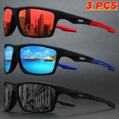 1/3PCS New Polarized Sunglasses for Men Outdoor Fashion Sports Fishing Cycling Eye Protection Sun Glasses Luxury Design Uv400