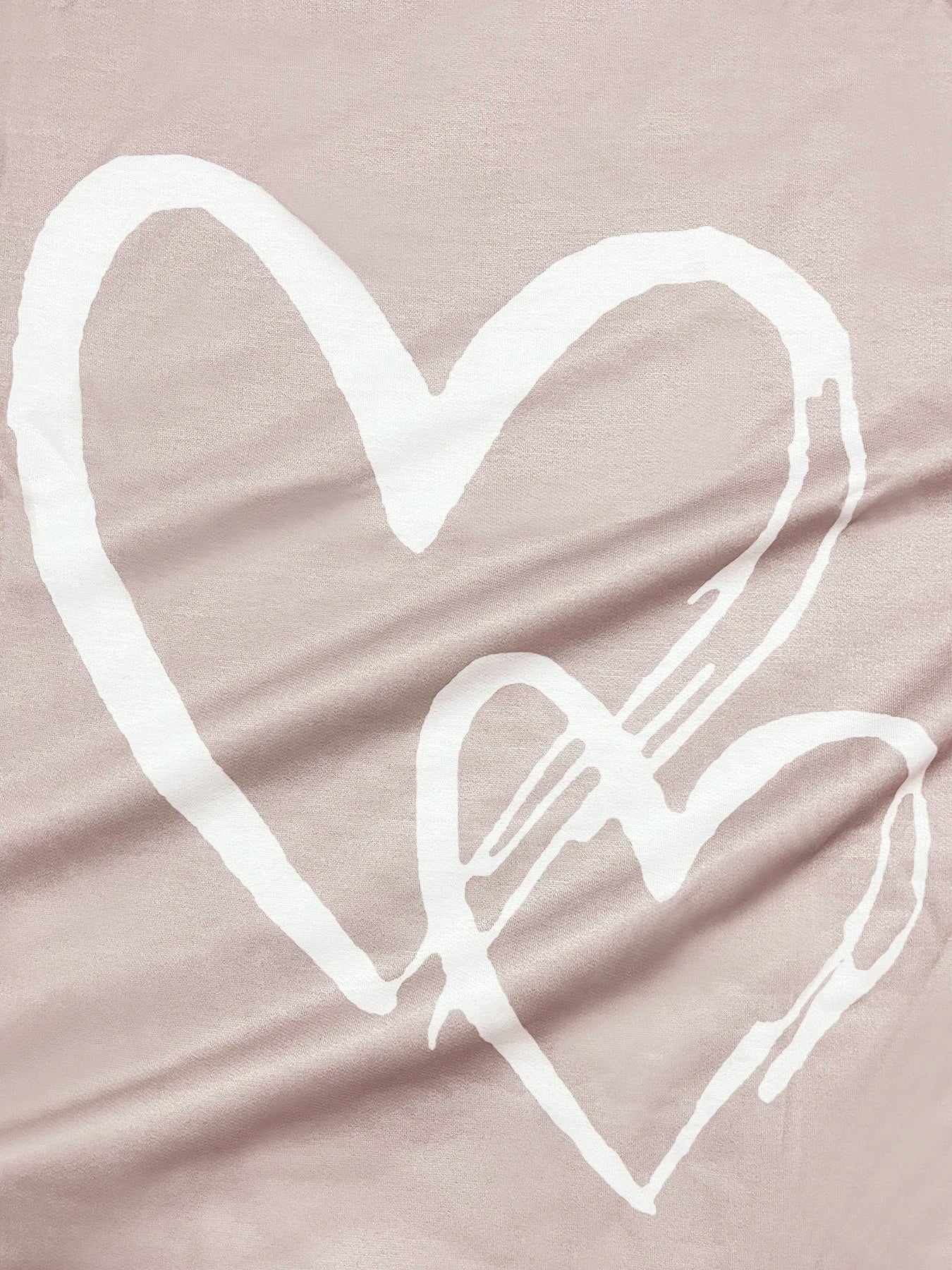 Plus Size eyelet hollow solid  heart-shaped printed long-sleeved top autumn and winter women's casual T-shirt with light stretch