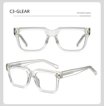 Anti Blue Light Computer Glasses Frame Men Trendy Fashionable Stylish Eyeglasses Classic Spectacles TR90 Eyeglasses for Man