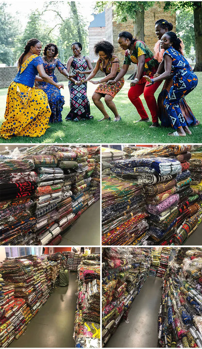 Guaranteed Veritable African Real Wax Prints Fabric Ghana Style Ankara Wax Tissu Pagne 100%Cotton Soft Design Nigeria Wax Fabric
