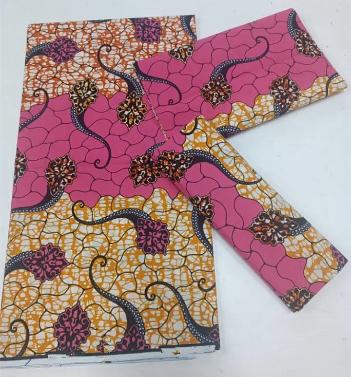 Grand Super Original African Wax Fabric High Quality Nigerian Print Ankara Fabric For Sewing 6 Yard Women Dress 100% Cotton