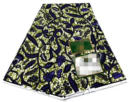 Style Pagne Guaranteed Veritable Original African Real Wax Fabric For Party Dresses Ankara Wax Print Fabric 100% Cotton Ghana