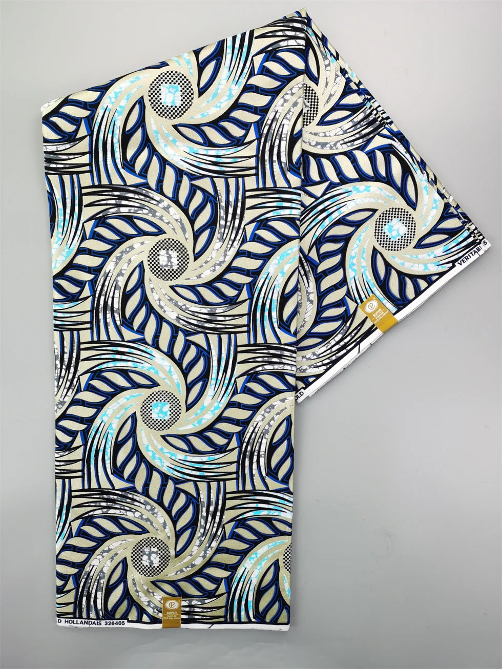 Newest Grand African Wax Glitter Glam Fabric 100% Cotton Ankara Batik Material Pagne Wax Gold Print Sewing Party Dress