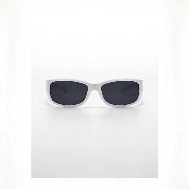 New Printed Diamond Studded Retro Cat Eye Women's Sunglasses Personalized And Trendy Outdoor Sun Protection Sunglasses