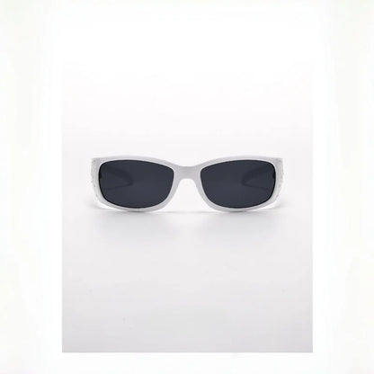 New Printed Diamond Studded Retro Cat Eye Women's Sunglasses Personalized And Trendy Outdoor Sun Protection Sunglasses