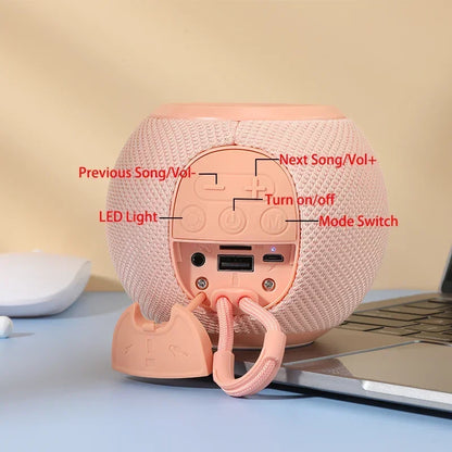 T&G TG337 Bluetooth Speaker Portable TWS Wireless Mini Bass Boombox LED Loudspeaker IPX7 Outdoor Music Player Support BT AUX FM