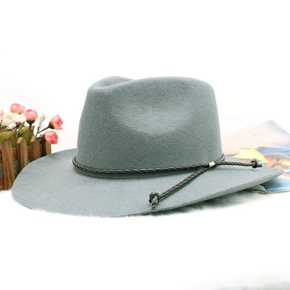 wool Derby Hat men hat male fedora with knot  felt hat for summer jazz disco hat for men black fedora hat small brim hat