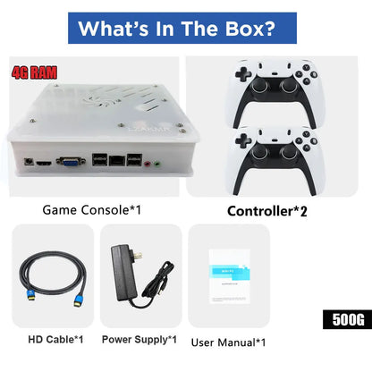 2026 I3-3110M X8 Retro Video Game Console 1TB Plug and Play 4K With 70000+Games 60 Emulators For Wii PS2 N64 PSP GameCube XBOX
