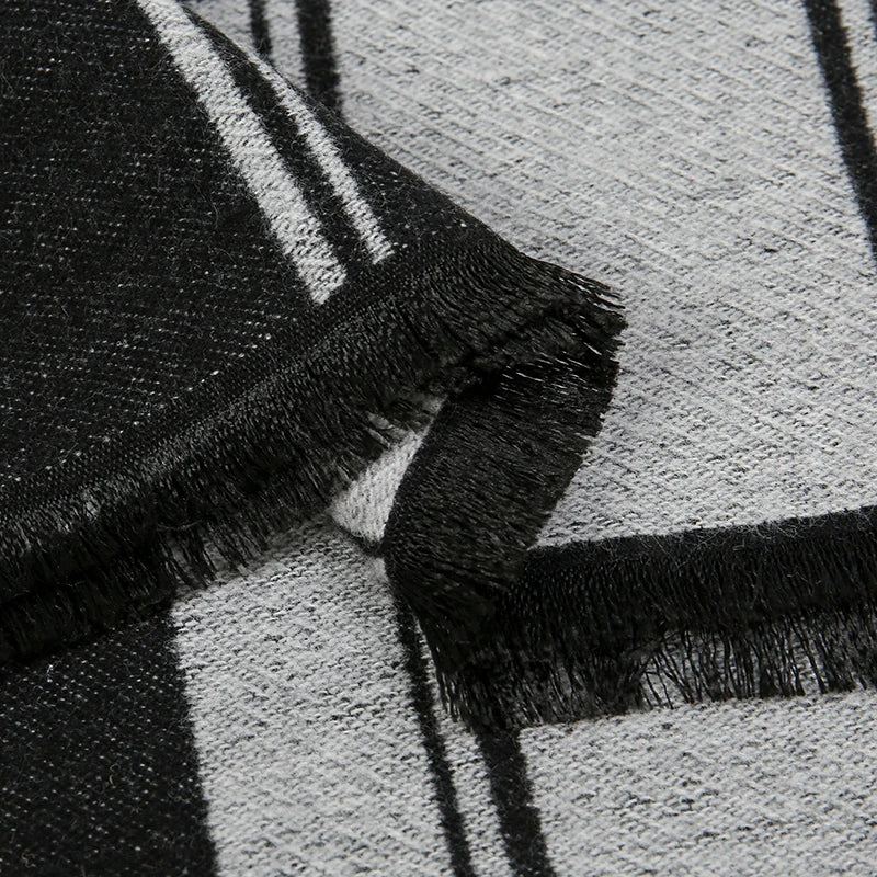 Cashmere Men Scarf Fashion Designer Winter Outdoor Windproof Warm Soft Classic Shawl Thicken Muffler Long Wraps Scarve Male