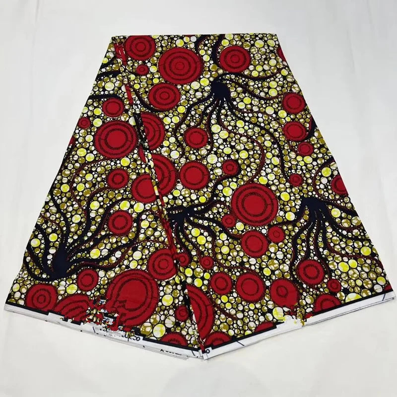 2023 Guaranteed Veritable Super Hollandais African Wax Fabric 100%Cotton 6 yards Original Ankara Block Print Pattern Africa