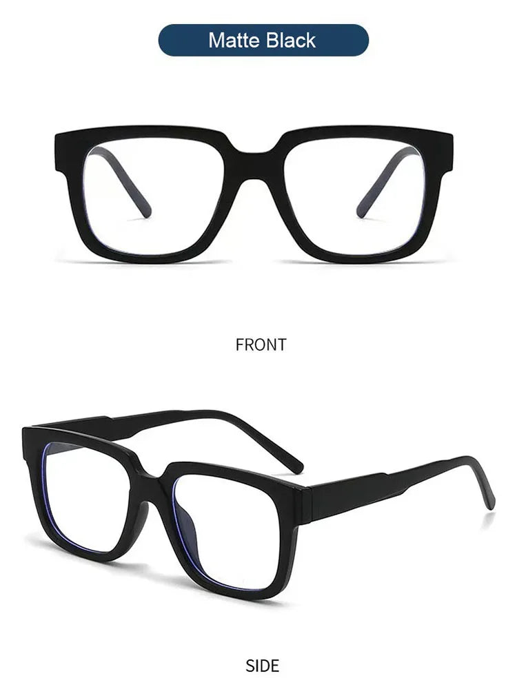 New Simple Spectacles Frame Men Women Ultralight Square Frame Anti Blue Light Transparent Lens Optical Eyeglasses