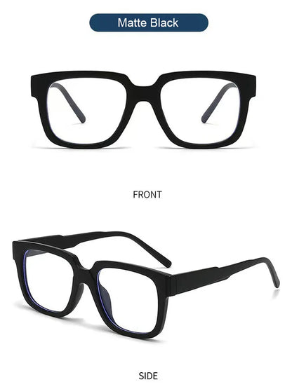 New Simple Spectacles Frame Men Women Ultralight Square Frame Anti Blue Light Transparent Lens Optical Eyeglasses