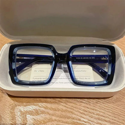 EYORA Oversize Fashionable Reading Glasses Anti Blue Ray Myopia Eyewear Progressive Photochromic Prescription Optical Glasses