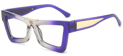 Fashion Personality Colorful Cat Eye Reading Glasses Women Men Luxury Big Frame Anti Blue Light Glasses Presbyopia Eyeglasses