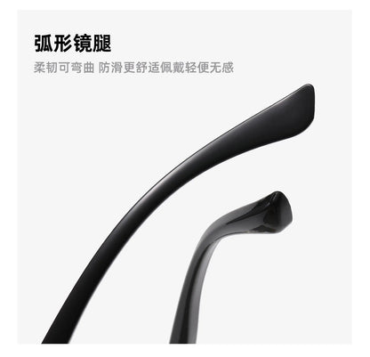 Retro Rimless Square Sunglasses For Men Cut Edge UV400 Leopard Decorative Shades Gradient Lens Sun Glasses for Women