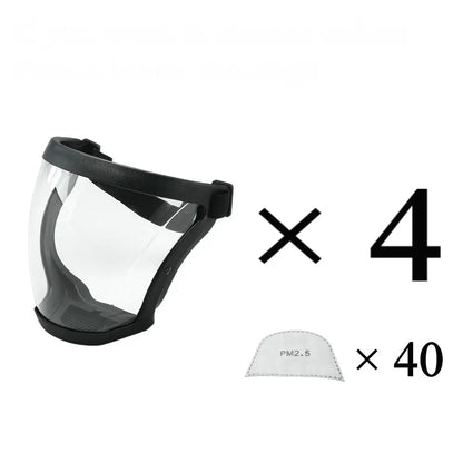 6 Colors Transparent Face Mask Full Face Shield Safety Glasses Eye Protection Windproof Dustproof Anti-splash Kitchen Tool New