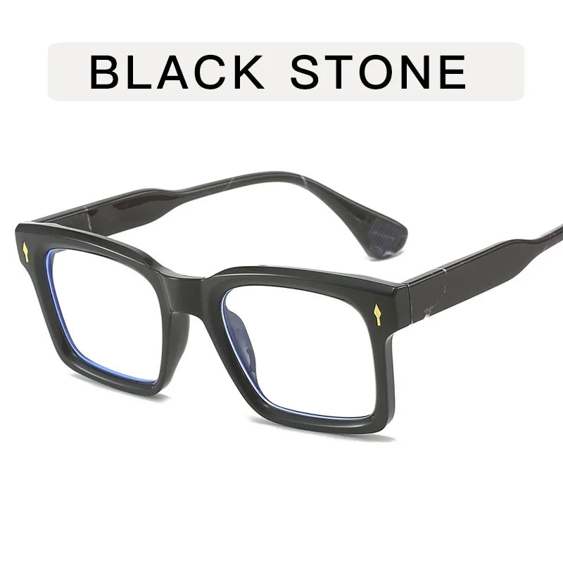 Eyeglass Frames Square Blue Light Blocking Reading Glasses Men High Quality Eyeglasses Man Eyewear