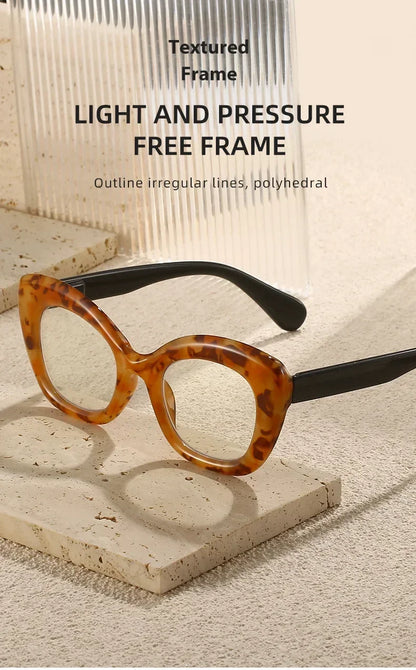 Vintage Finished Presbyopia Glasses Unisex Women Men's Anti Blue Light Farsighted Eyewear Optical Prescription Reading Glasses