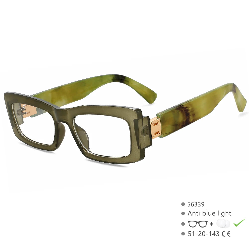 R56339 Women's Square Cat Eye Reading Eyes +1.00 +1.50 +2.00 Modern Small Frame Retro Presbyopia Glasses