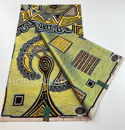 2026 Grand Super Original African Wax Fabric High Quality Nigerian Print Ankara Fabric For Sewing 6 Yard Women Dress 100% Cotton