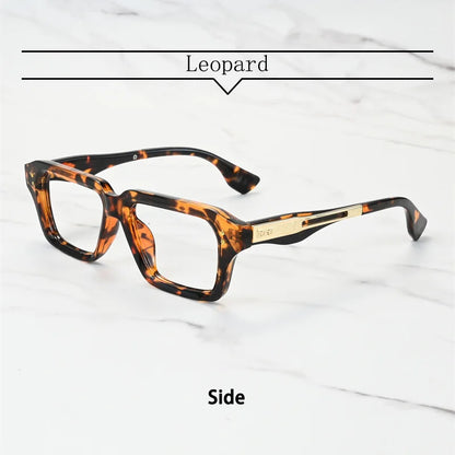 New Brand Design Square Alloy Frame Myopia Glasses Prescription Photochromic Anti Blue Light Women Shortsight Eyewear 0 to -6.00