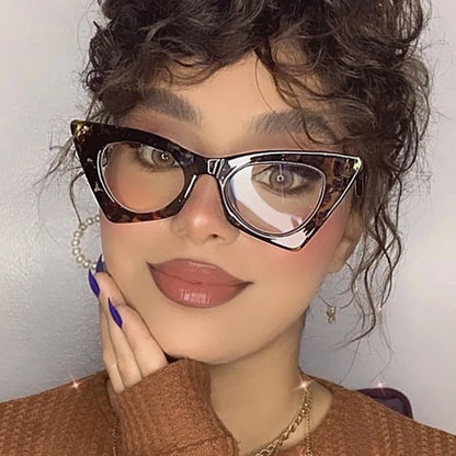 High Quality Brand Design Cat Eye Blue Light Blocking Computer Hyperopia Women Reading Glasses Diopter +0.5 1.5 2.0 2.5 3.5 6.0