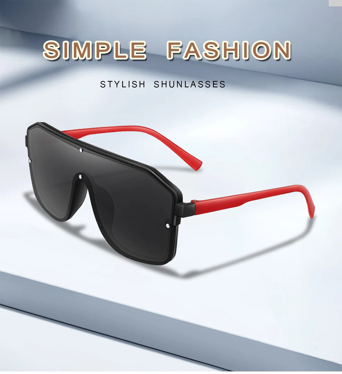 Rivet Lens Fishing Sunglasses for Men and women Fashion Casual Oversize Goggles with UV Protection for Hiking Golf, Beach