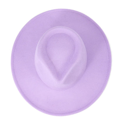 Women's Men's Fedora Hat Winter and Autumn Elegant Women's Gangster Trilby Felt Hamburg Church Jazz Hat 55-58CM Adjustable