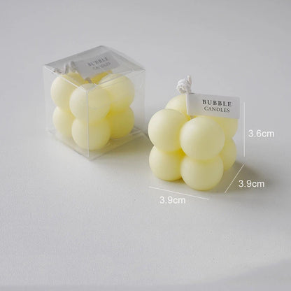 Little Bubble Cube Candle Handmade Scented Candle Aromatherapy Soy Wax Candle Wedding Birthday Candles Party Home Decoration
