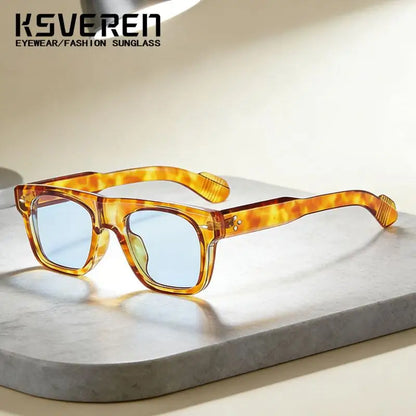 Square Yellow Lens Reading Sunglasses for Men Classic Tinted Prescription Presbyopic Eyewear Outdoor Shade Sun Glasses Readers