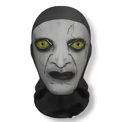 Halloween Mask Cosplay Props Full Face Elastic Mesh Breathable Skull Headcovers Horror Party Halloween Ghost Face