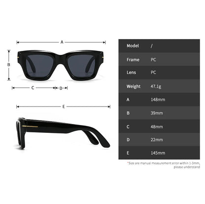 Tinted Thick Frame Myopia Sunglasses Men Women Prescription Nearsighted Glasses Full Frame Outdoor Shade Sunglasses -0.5 To -6.0