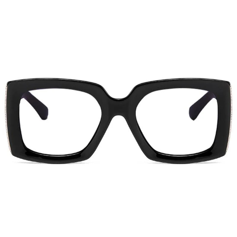 Retro Oversized Reading Glasses Women Men Luxury Brand Green Flower Square Computer Glasses Anti Blue Light Elderly Eyeglasses