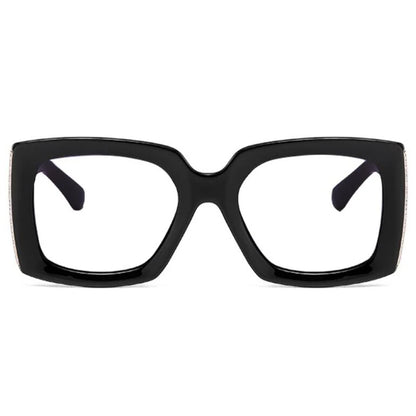 Retro Oversized Reading Glasses Women Men Luxury Brand Green Flower Square Computer Glasses Anti Blue Light Elderly Eyeglasses