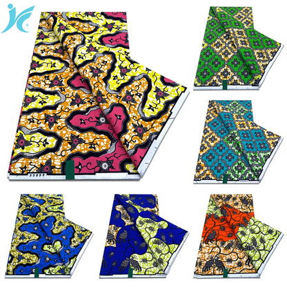 African Real Wax Prints Fabric Ankara Wax 100% Cotton Fabric Guaranteed Veritable Original Sewing Material