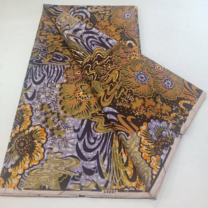 Grand Super 100% Cotton African Wax Fabric High Quality Wax Print Ankara Fabric For Sewing 6yards Women Fabric