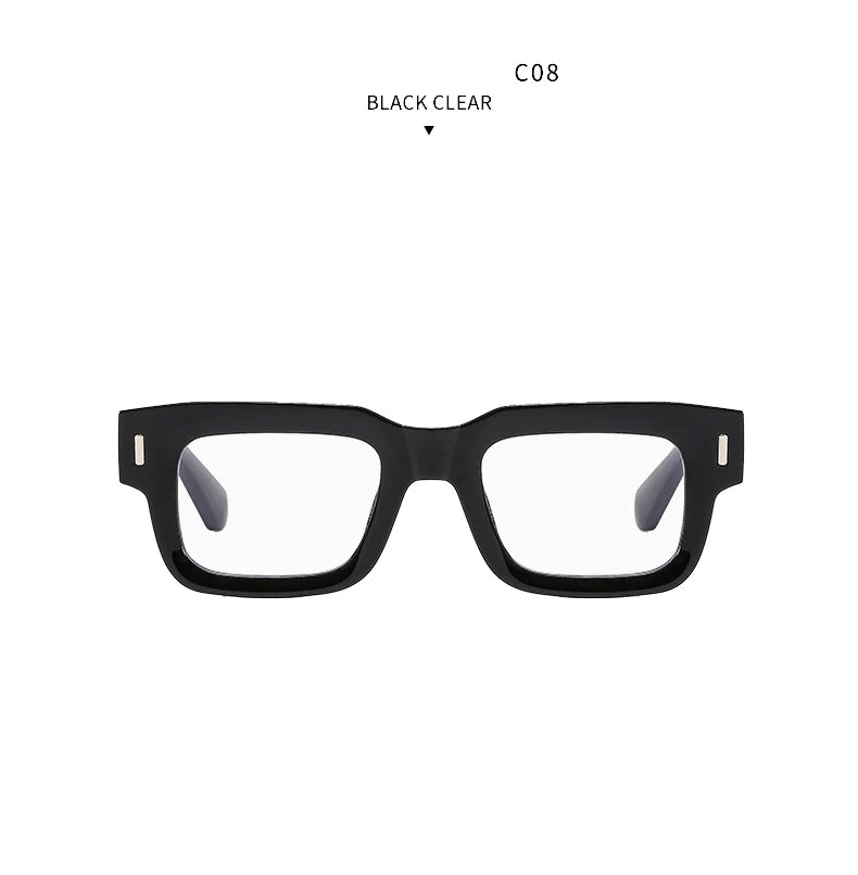 Retro Men Tea Color Square Reading Glasses Women Female Clear Resin Lens Big Eyeglasses Frame Presbyopic Glasses Oculos De Grau