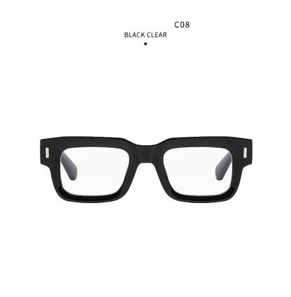 Retro Men Tea Color Square Reading Glasses Women Female Clear Resin Lens Big Eyeglasses Frame Presbyopic Glasses Oculos De Grau