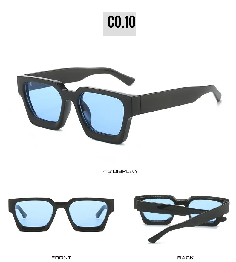 JNPCXI Fashion Square Women Luxury Sunglasses Retro Green Brand Designer Men Trending Sun Glasses Shades UV400