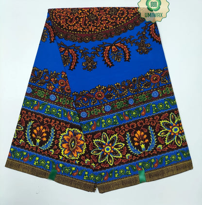 Dutch african Nigiar wax 100% Cotton Real Wax Pagne foVeritable Hollandais Dutch print High Quality fabric cloth 6yards