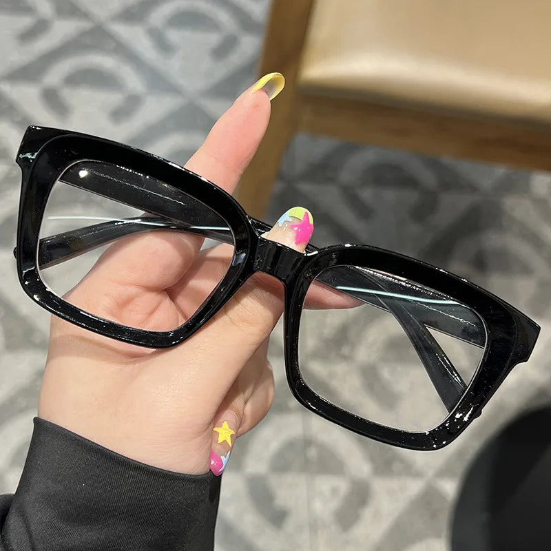 Transparent square Computer Glasses Frame Women Men Anti Blue Light Black Eyewear Blocking Glasses Optical Spectacle Eyeglass