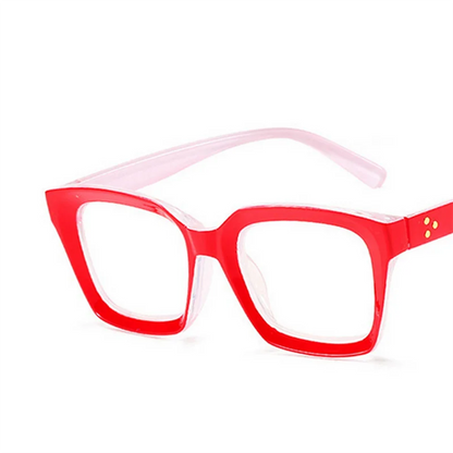 Retra Square Concave Frame Clear Lens Glasses Ultra Light Myopia Nerd Spectacles Degree 0 -0.5 -1.0 -2.0 -3.0 -4.0 to -6.0