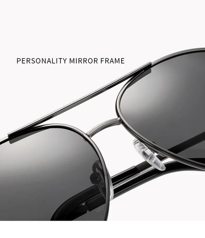 Luxury Photochromic Pilot Polarized Sunglasses Men Women Driving Chameleon Sun Glasses Change Color Day And Night Eyewear