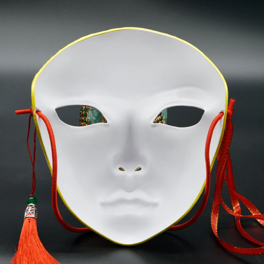 Chinese Style Masks Anime Mask Hanfu Costume Accessories Carnival Masquerade Mask Halloween Role Play Party Decor Cosplay Party