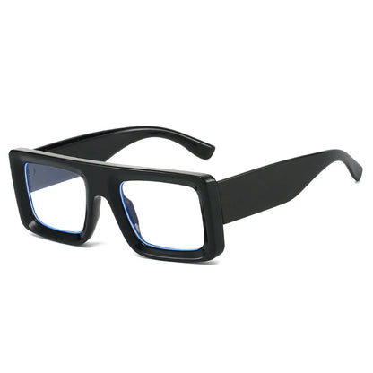 Anti Blue Light Square Thick Frames Reading Glasses Men Women Finished Presbyopic Eyewear Clear Len Prescription Optical Glasses