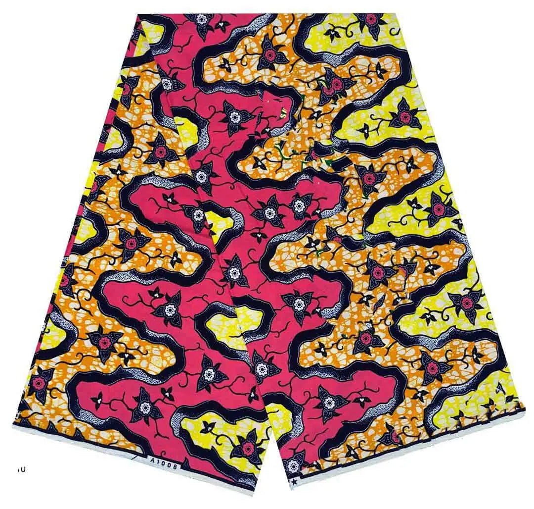Ankara Wax Fabric 2024 High Quality African Wax Print Fabric 100% Cotton African Guaranteed Veritable Real Wax For Dresses