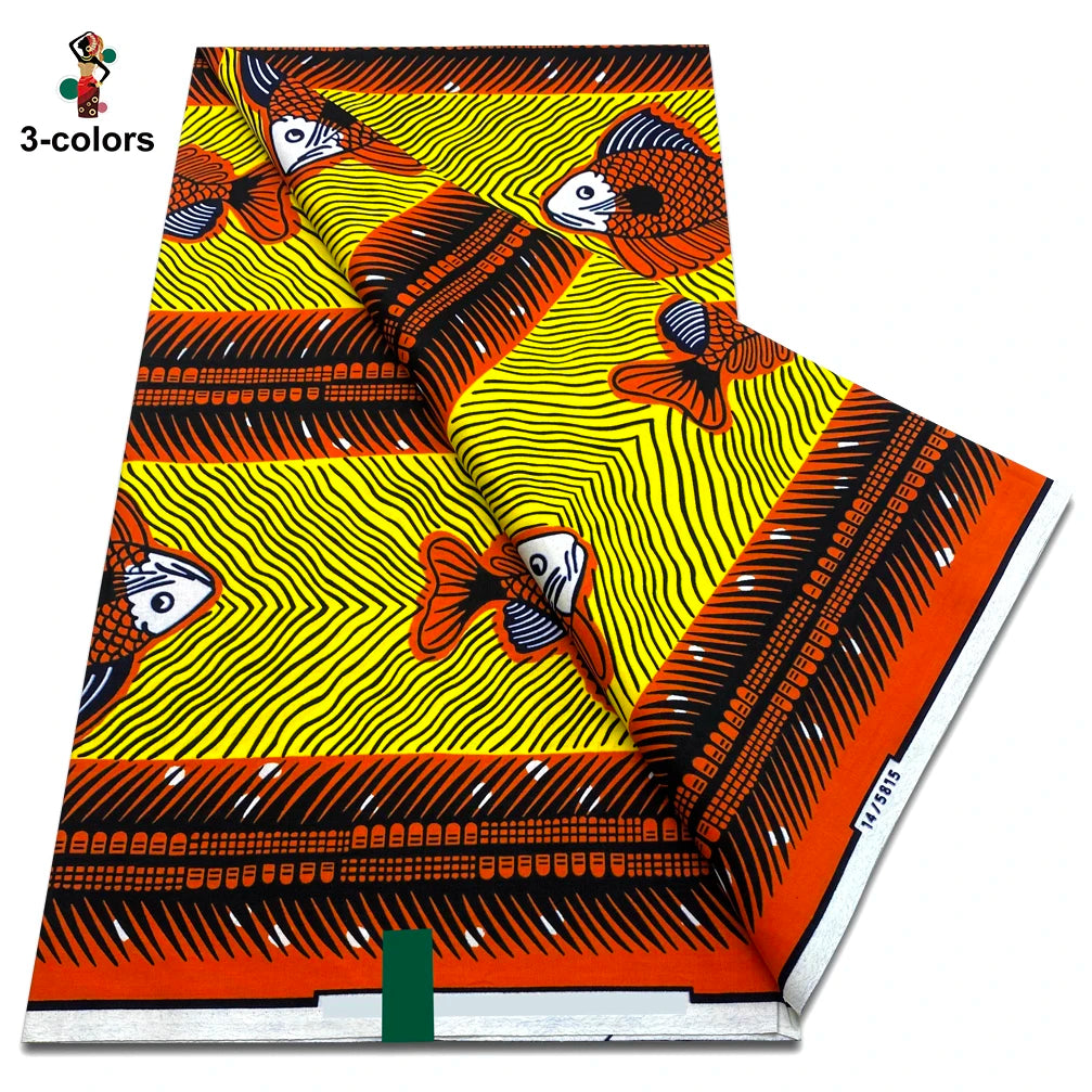 New Arrival High Quality Original 100% Cotton Wax Print Guaranteed Veritable Ankara African Real Wax Fabric Soft Pagne for Dress