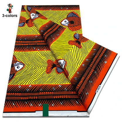 New Arrival High Quality Original 100% Cotton Wax Print Guaranteed Veritable Ankara African Real Wax Fabric Soft Pagne for Dress