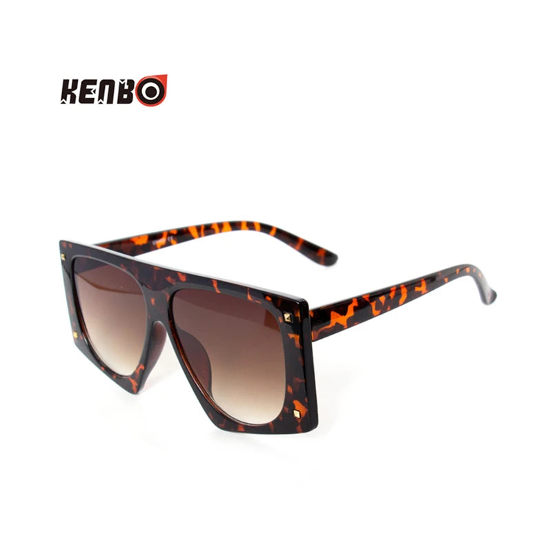 Kenbo Fashion Leopard Sunglasses Punk Designer Luxury Man/Women Sun Glasses Irregular Oversized Classic Vintage UV400 Eyewear
