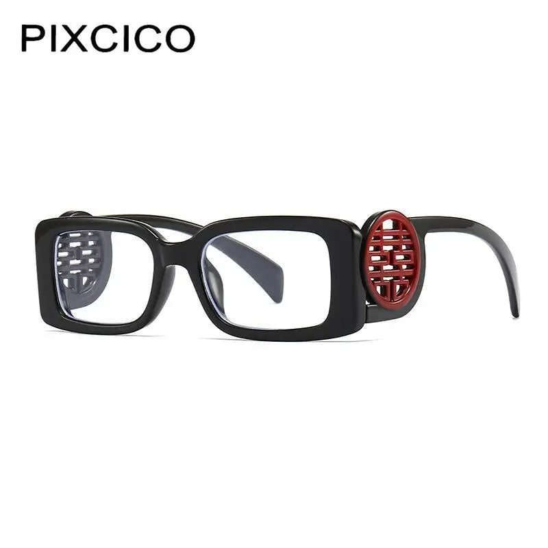 R56489 New Chinese Style Women's Reading Glasses+100+200+300 Personalized Leg Box Presbyopia Glasses Prescription Glasses
